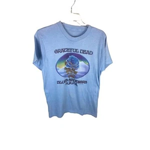 Camiseta de concierto de gira Winterland 1978 NRPS NYE RARA DE COLECCIÓN Grateful Dead azul S/M - Imagen 1 de 6