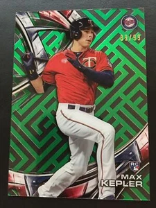 2016 Topps High Tek 1 Spiral Vortex/Maze Green Rainbow Rookie Max Kepler ed/99 - Bild 1 von 2