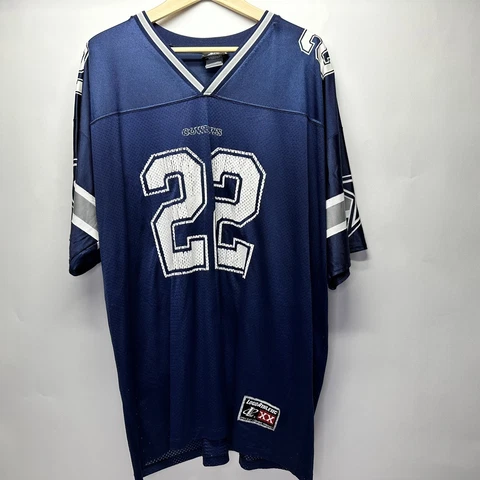 DALLAS COWBOYS E SMITH BLUE MESH NFL JERSEY SZ XXL  #22 Logo Athletics Cover