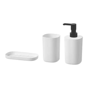 Nuevo Juego de Baño IKEA STORAVAN 3 Piezas Blanco - Imagen 1 de 2
