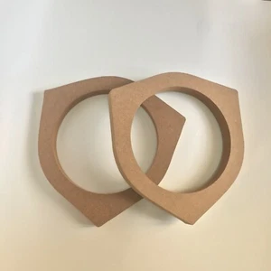 2 Piezas 6.5" MDF Adaptador Altavoz Anillo Montaje Espaciador Anillo Audio Coche 19mm Alto - Imagen 1 de 5