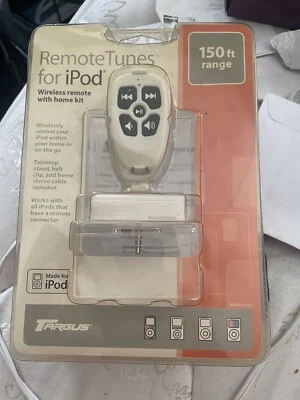 Targus Remote Tunes For iPod AER0101US Wireless Remote Control Full Band FM NEW - Image 1 of 4