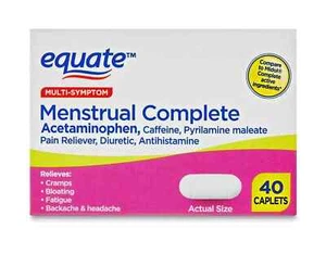 Equate Maximum Strength Menstrual Complete Caplets, 40 Ct - Picture 1 of 6