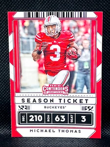 Selecciones de draft de fútbol americano Panini Contenders - MICHAEL THOMAS OHIO STATE BUCKEYES - Imagen 1 de 2