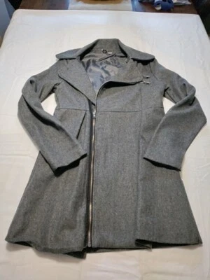 Roxy Gray Zip Up Petticoat  Coat Size Small - Image 1 of 4