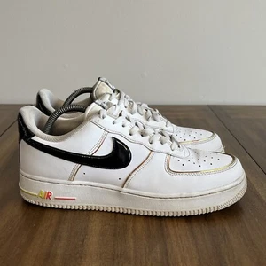 Nike Air Force 1 '07 LV8 Low Fresh White Black Crimson DJ5523-100 Men’s Size 9.5 - Picture 1 of 17