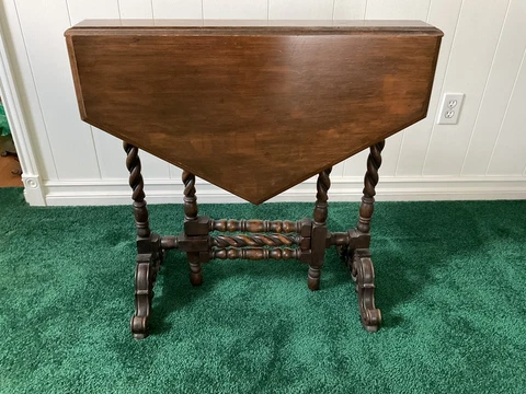 Antique Hexagon Drop Leaf Gate Leg Table      San Diego Local Pickup Cover