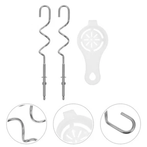 1 Set Ganci Impastatrice Manuale Ricambio Cucina Mixer Ricambi Acciaio Inox - Foto 1 di 12