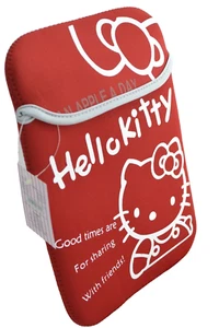 Hello Kitty Tablet iPad Sleeve - 10. 2” Japan Sanrio Smiles Neoprene Reversible - Picture 1 of 17