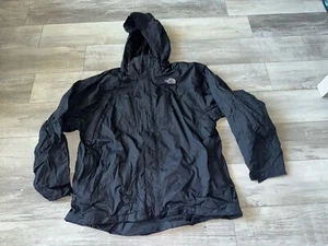 The North Face Jacket Mens 2XL Black Hyvent Hooded Outdoors Nylon Coat - Picture 1 of 13