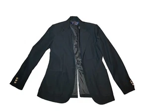 Louis Vuitton Women’s Uniform Blazer Size 38 Black Gold Buttons - Picture 1 of 11