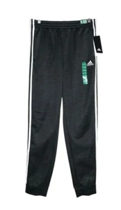 Adidas Track Pants Boys Youth XL 18-20 Joggers Fleece Lined 3 Stripe Sports NWT - Picture 1 of 13