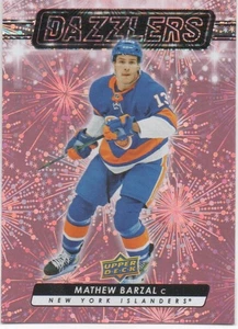 24-25 2024-25 UD Extended Mathew Barzal PINK DAZZLERS #DZ-133 Islanders - Picture 1 of 1