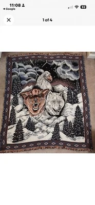 Tapiz Lobo Águila Tigre Foto 1 de 4