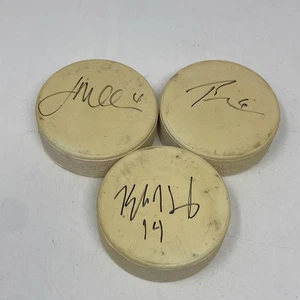 Portland Pirates Promo Hockey Puck American Heart Association Signed #4 #6 #14 - Picture 1 of 11