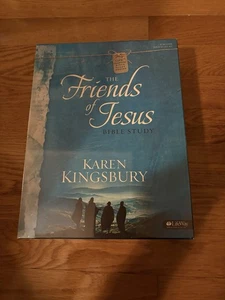 NEW Karen Kingsbury Bible Study Kit Friends of Jesus Study Book, DVDs Religious - Bild 1 von 2