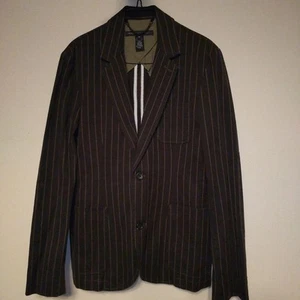 Marc By Marc Jacobs Cotton Striped 2B Tailored Jacket XS - Picture 1 of 10