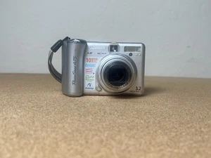 CANON PowerShot A75 PC1202 3.2mp 10x Optical Zoom Silver Digital Camera & Bag - Picture 1 of 11