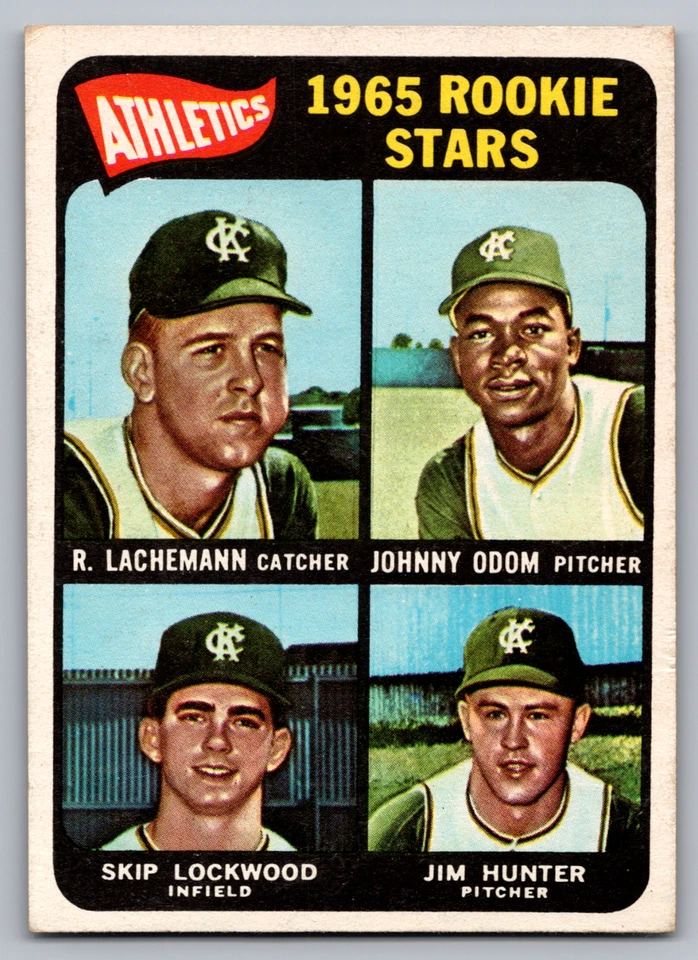 1965 TOPPS #526 JIM 'CATFISH' HUNTER A'S ROOKIE SP - Image 1 of 3