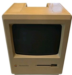 Vintage Apple Macintosh Plus M0001A 1MB Ram Tested Works - Picture 1 of 7