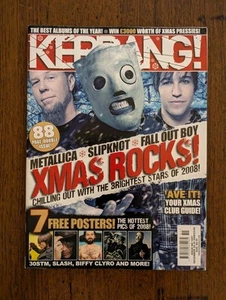 Kerrang! Magazine Dec 20-30 2008 Xmas Rock! Fall Out Boy, Slipknot, Metallica. - Picture 1 of 9