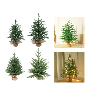 Tabletop Christmas Tree Simulated Fake Plant for Front Porch Holiday Mantel - Picture 1 of 29