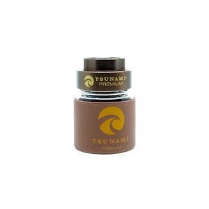 Molinillo de metal Tsunami Premium tarro de vidrio hermético con tapa de bloqueo, marrón - Imagen 1 de 1