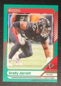 2024 Donruss Grady Jarrett Green Press Proof Parallel #163 - Bild 1 von 2