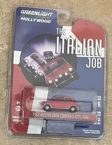The Italian Job Classic Mini Cooper S Red 1:64 Scale Diecast Metal Greenlight - Picture 1 of 3