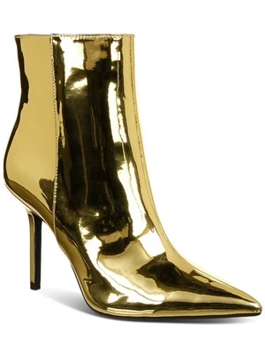 Botines de aguja INC para mujer dorados acolchados metálicos corneados Holand punta puntiaguda 5,5 M Foto 1 de 4