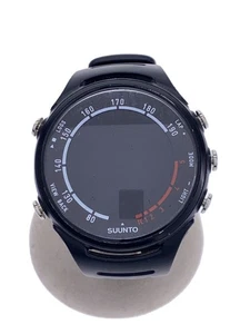 SUUNTO SS015312000 Analog Outdoor Watch Black Rubber Strap Near Mint JAPAN - Picture 1 of 5