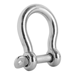 3/8-Inch (10mm) Screw Pin Anchor Shackles, Heavy Duty Stainless Steel - FO4509 - Picture 1 of 7