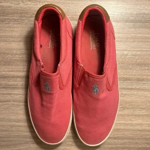 Polo Ralph Lauren Schuhe Herren 13D Pink Pony AOP Thompson Slipper Preppy - Bild 1 von 7