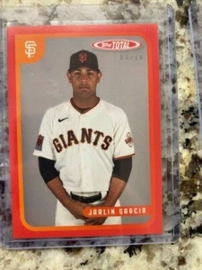 Topps Total Wave 2020 6 tarjeta paralela roja 8/10 Giants Jarlin Garcia #513 - Imagen 1 de 1