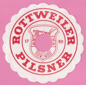 Pilsdeckchen Tropfdeckchen Rottweiler Pilsner 1x - Bild 1 von 1