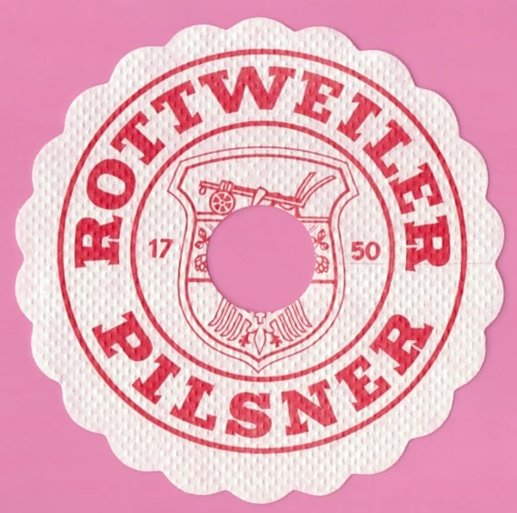 Pilsdeckchen Tropfdeckchen Rottweiler Pilsner 1x - Bild 1 von 1