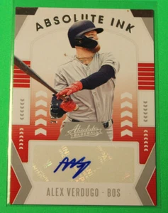 Tarjeta de béisbol firmada autografiada 55/71 Absolute Ink Alex Verdugo numerada 55/71 - Imagen 1 de 3