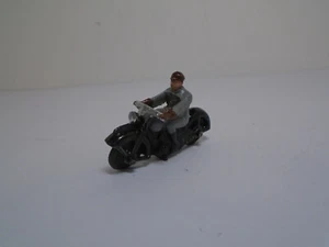 Meccano Ltd.Dinky Toys #37A-G VERSION 9 CICVILIAN MOTORCYCLIST. REFURBISHED..NM - Picture 1 of 12