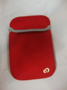 Rote elektronische Kameratasche Tasche Aufbewahrungstasche graues Futter schwarz innen - Bild 1 von 2