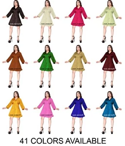 Camisa Larga Satén Sexy Blusa Nueva Túnica Estilo Informal Mujeres Talla Grande S136 - Imagen 1 de 127