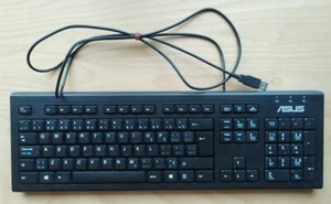 Asus Keyboard PK1100U (Trademark of Microsoft Corporation) Black, Tested Working - Photo 1/11