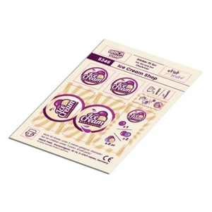 Ice Cream Shop ❤️ STICKER fit for building blocks tiles /5346 - Picture 1 of 1