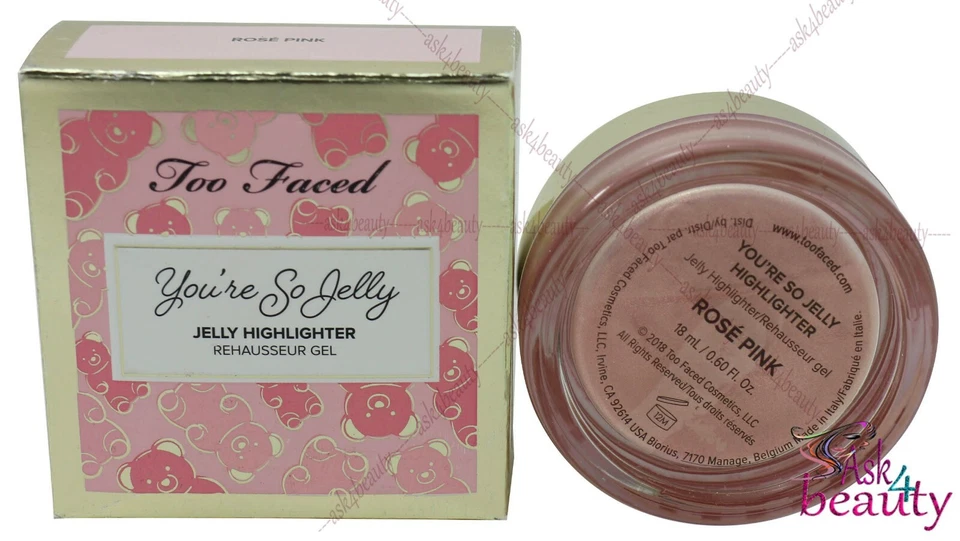 Too Faced You’re so Jelly Highlighter Shade Rose Pink 18ml