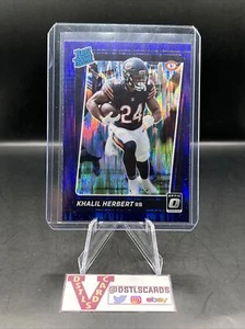 2021 Panini Donruss Optic - KHALIL HERBERT RATED ROOKIE PURPLE SHOCK PRIZM #293 - Imagen 1 de 3