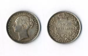 Victoria, chelín, 1872, die 52, AEF - Imagen 1 de 1