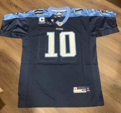 AUTHENTIC REEBOK Vintage VINCE YOUNG TITANS Jersey Alternate Blue- SIZE 48 NWT - Image 1 of 4