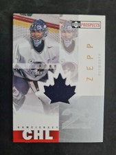 2000-01 UD CHL Prospects Game Jersey #RZ Rob Zepp 
