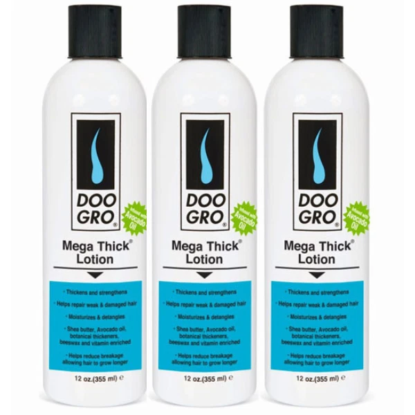 DOO GRO Mega Thick Lotion Thickens & Strengthens Hair - 12Oz - 3PACK - Image 1 of 1