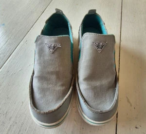 Columbia PFG Shoes Size 5 Gray Slip On Omni Grip see pics/desc - Picture 1 of 8
