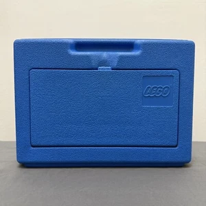 Estuche de almacenamiento vintage Lego 1986 plástico azul solo para estuche Legos - Imagen 1 de 4